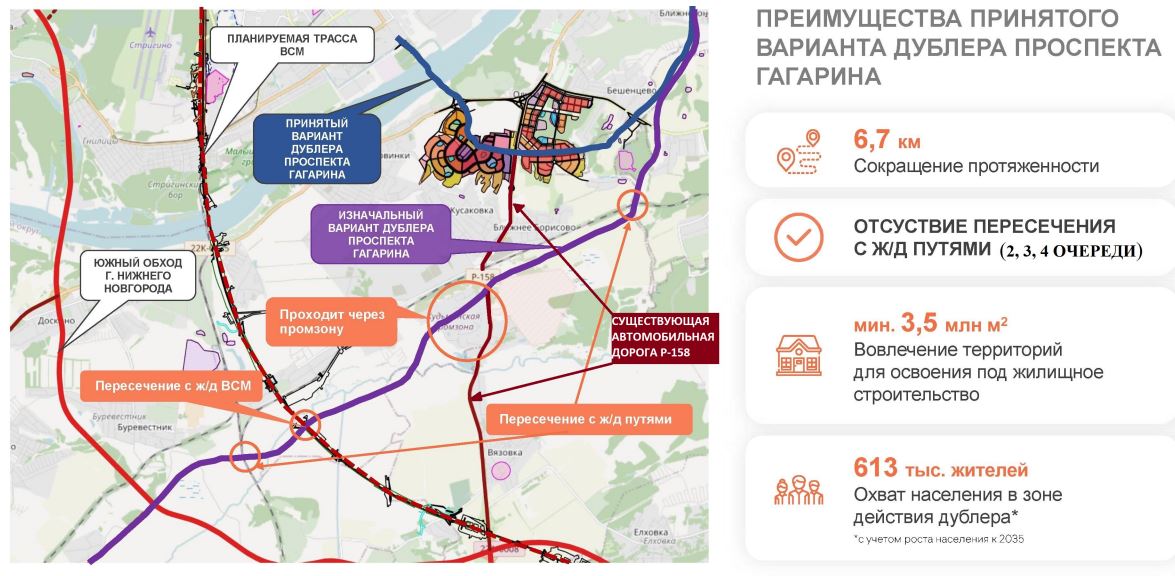 Стало известно, как оптимизировали проект дублера проспекта Гагарина