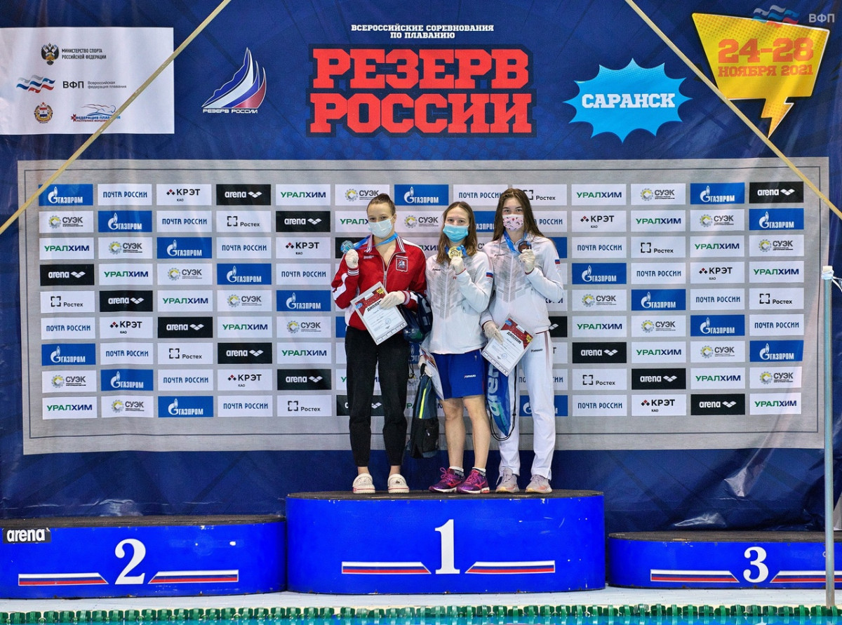 Три золотых медали завоевала нижегородка Елена Богомолова на всероссийских соревнованиях по плаванию