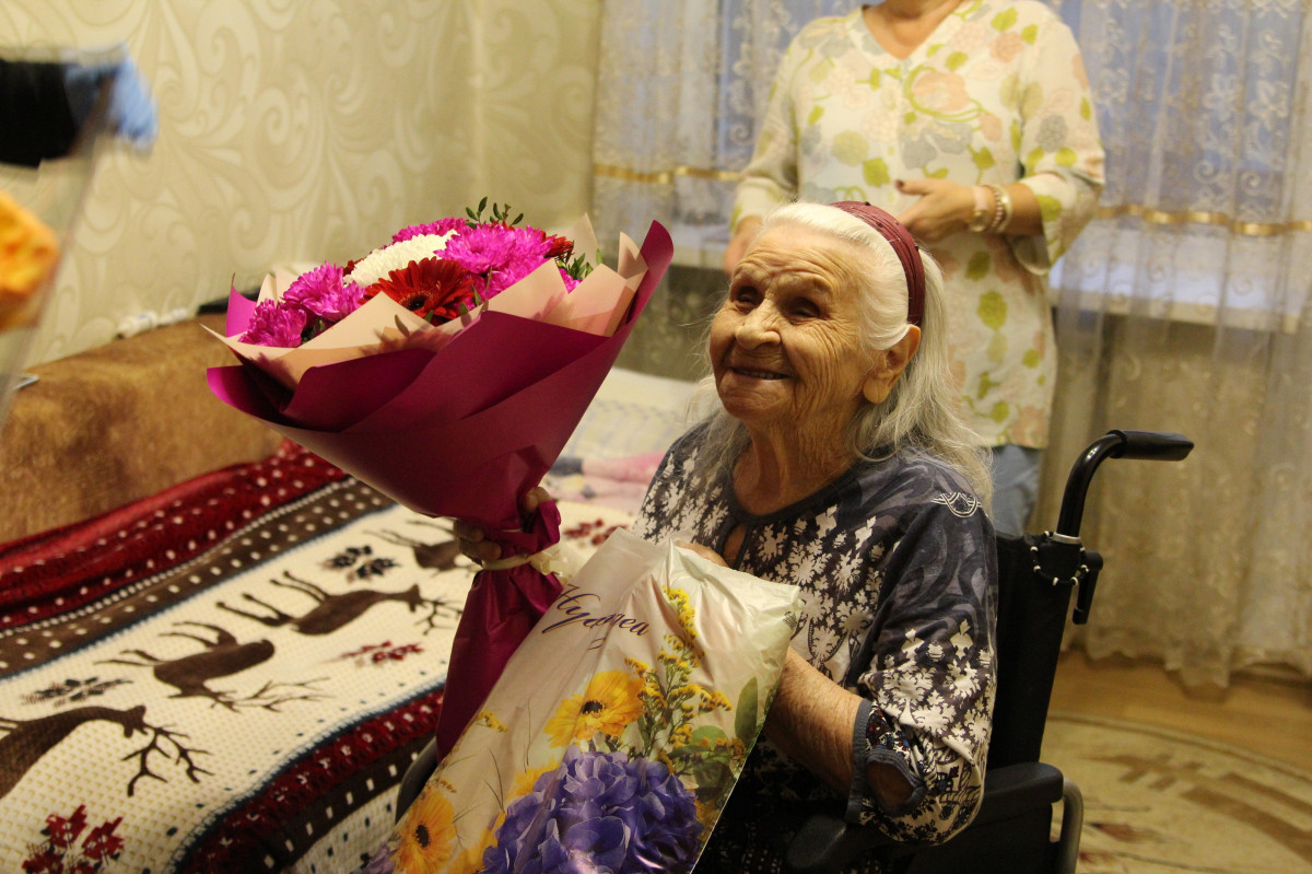 Участнице ВОВ Ефимии Репетиловой исполнилось 100 лет