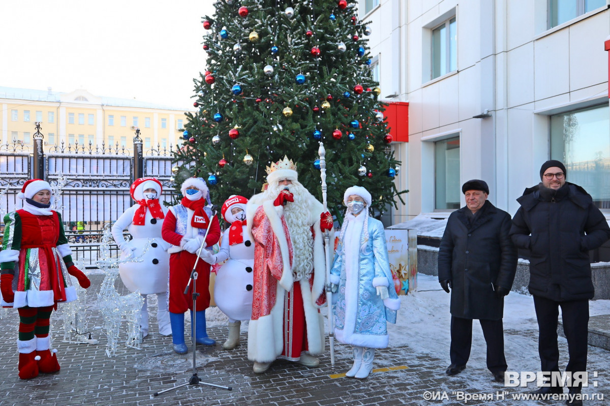 Праздничный поезд Деда Мороза прибыл в Нижний Новгород