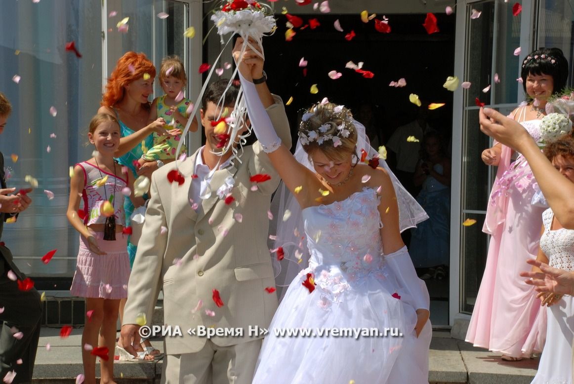 Число регистрируемых браков увеличилось в России с начала 2021 года