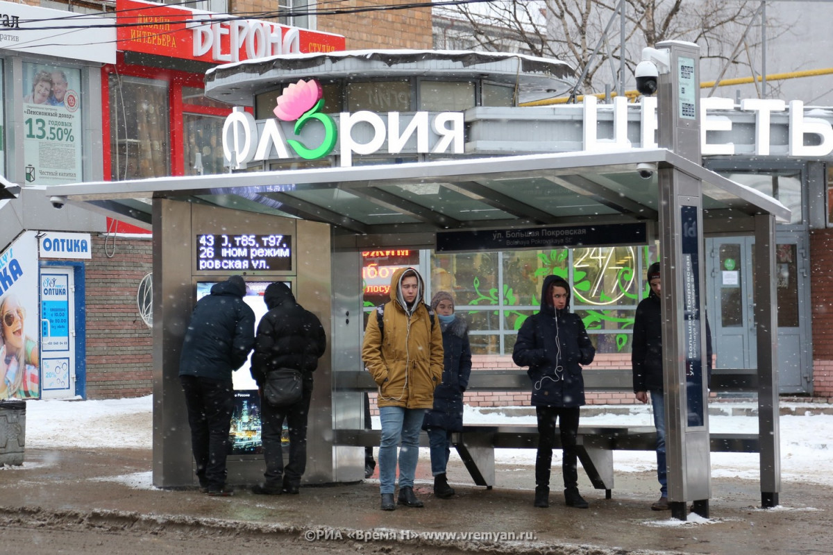 Нижегородцы пожаловались на работу общественного транспорта в морозы