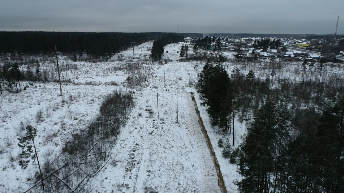 Первый участок газопровода до поселка Пыра построен в Нижегородской области