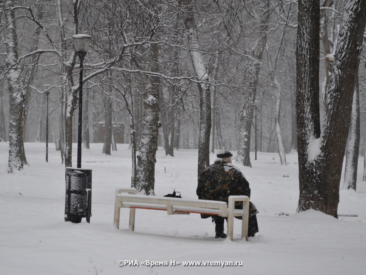 Мороз до -7°C со снегом ожидается в Нижнем Новгороде 17 января