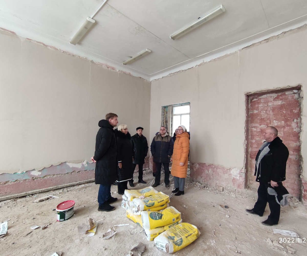 Отделочные работы начались в первом корпусе школы №156 в Сормове