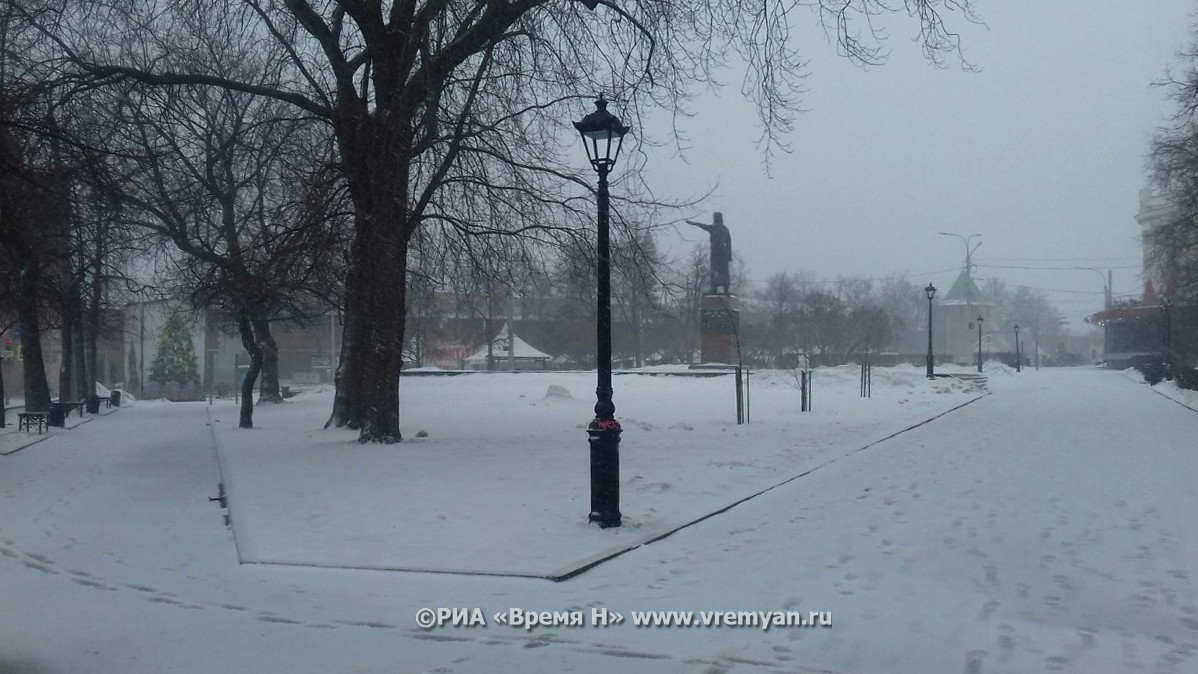 Пасмурная погода с температурой до -5°C ожидается в Нижнем Новгороде 9 февраля
