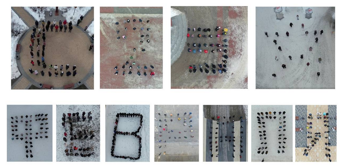Почти тысяча жителей выстроили «С 23 февраля» в районах Нижегородской области