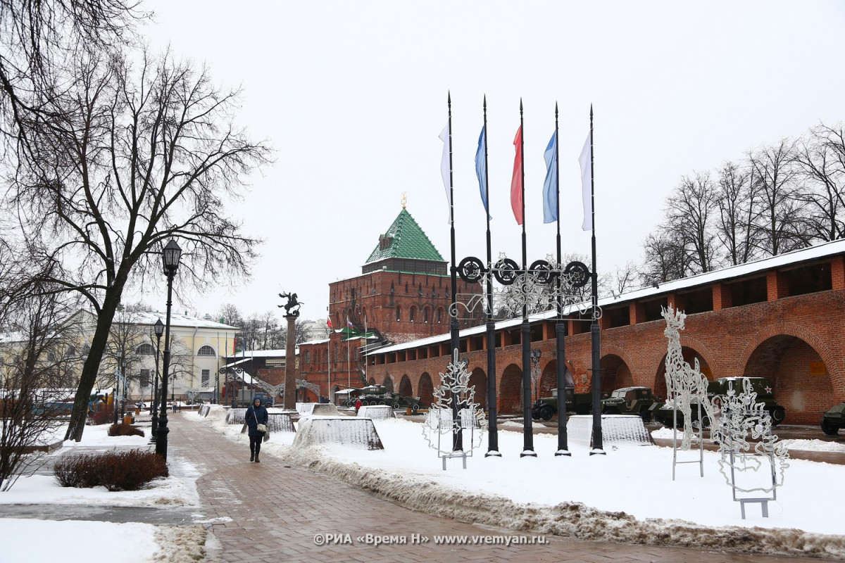 Небольшой снег с температурой до -4° ожидается в Нижнем Новгороде 15 марта