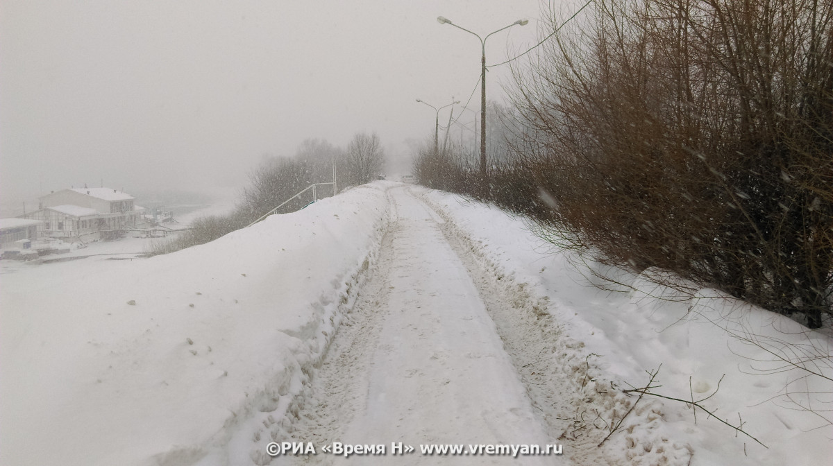 Снегопад и сильный ветер ожидается в Нижегородской области в ближайшие часы
