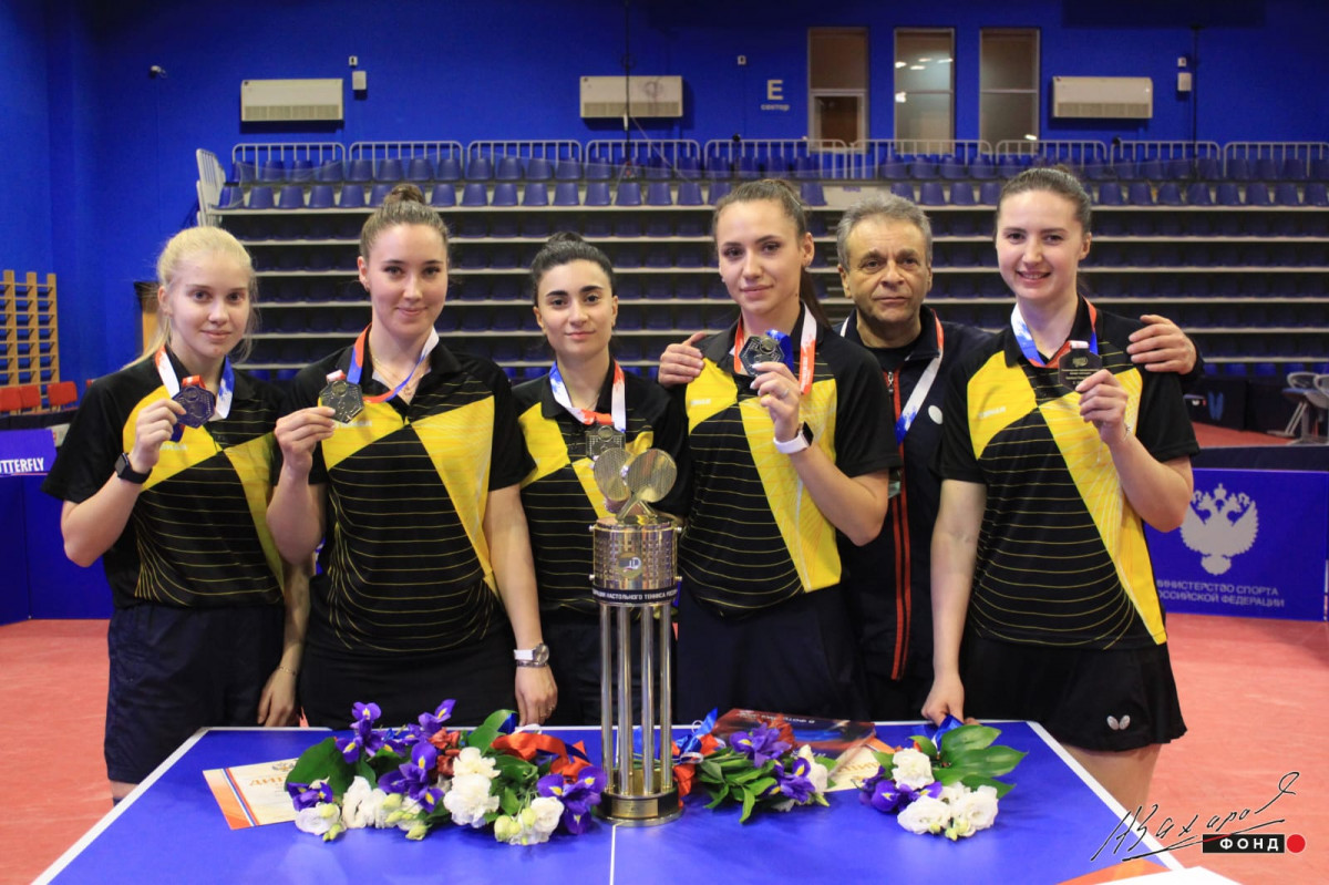 Женская сборная Нижегородской области стала чемпионом России по настольному теннису