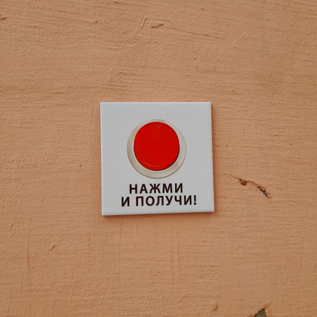 «Кнопка исполнения желаний» появилась в арке дома в Нижнем Новгороде