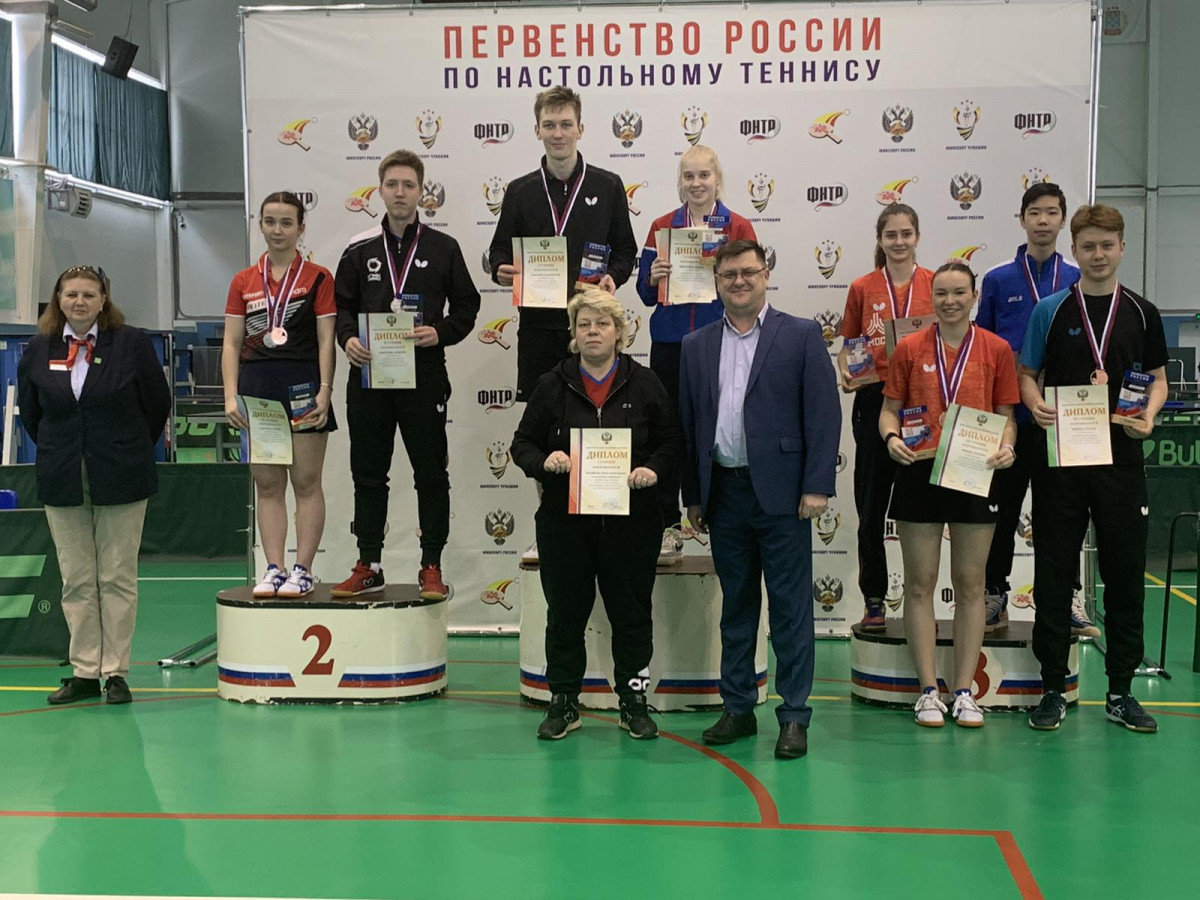 Нижегородцы завоевали золото и бронзу на первенстве России по настольному теннису