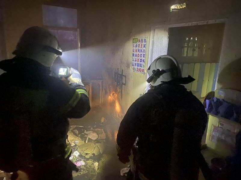 Пожар потушили в детсаду в Нижнем Новгороде 19 апреля