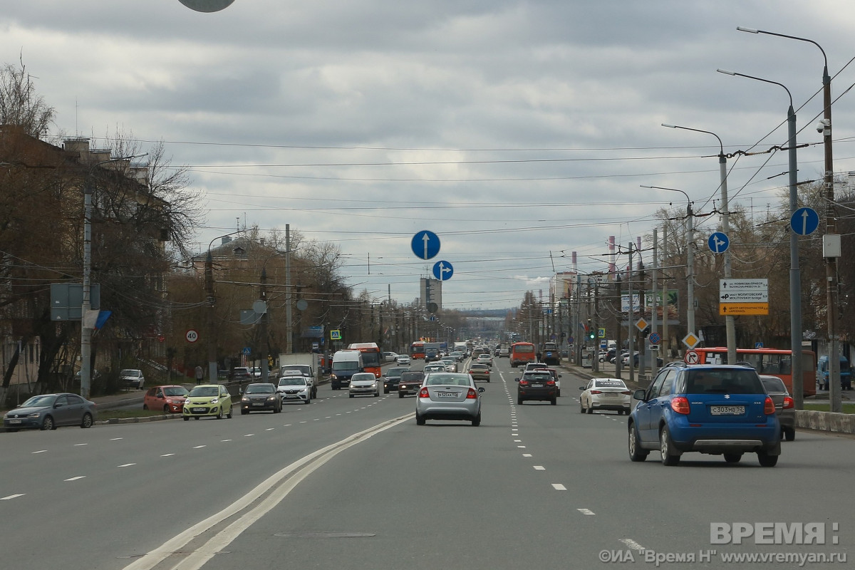 Пробки образовались на выездах из Нижнего Новгорода