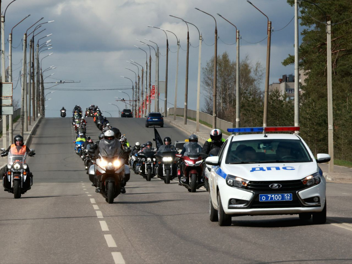 Мотосезон открылся пробегом от Нижнего Новгорода до Дзержинска