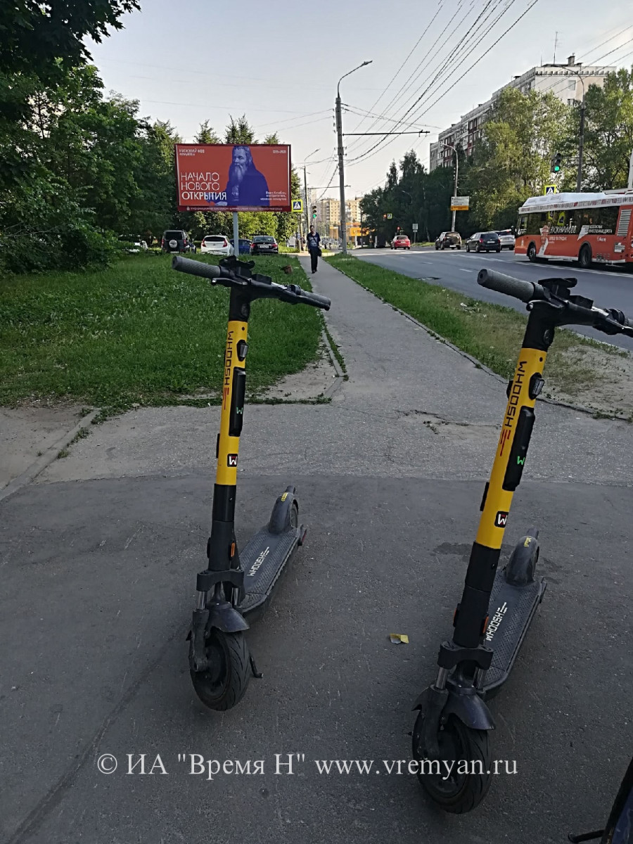 Два ДТП с участием самокатов произошло в Нижнем Новгороде за сутки