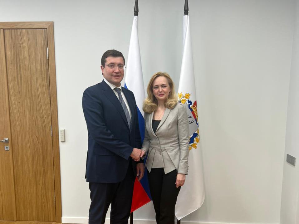 Глеб Никитин и Оксана Кислицына провели рабочую встречу
