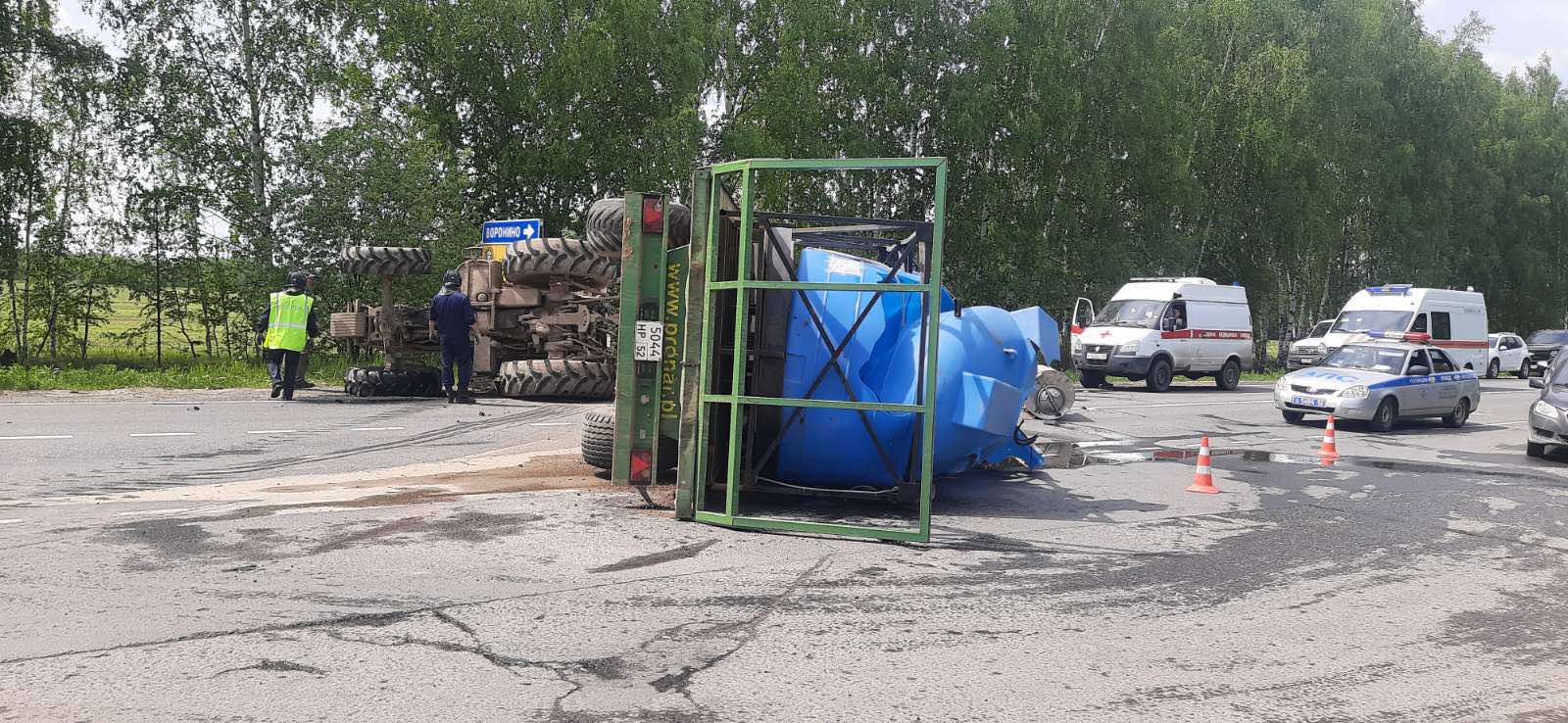 ДТП с трактором в Городецком районе 3 июня