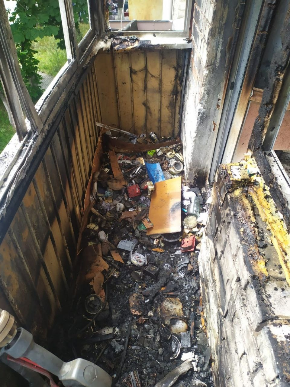 пожар в доме 179 на Московском шоссе 2 июля