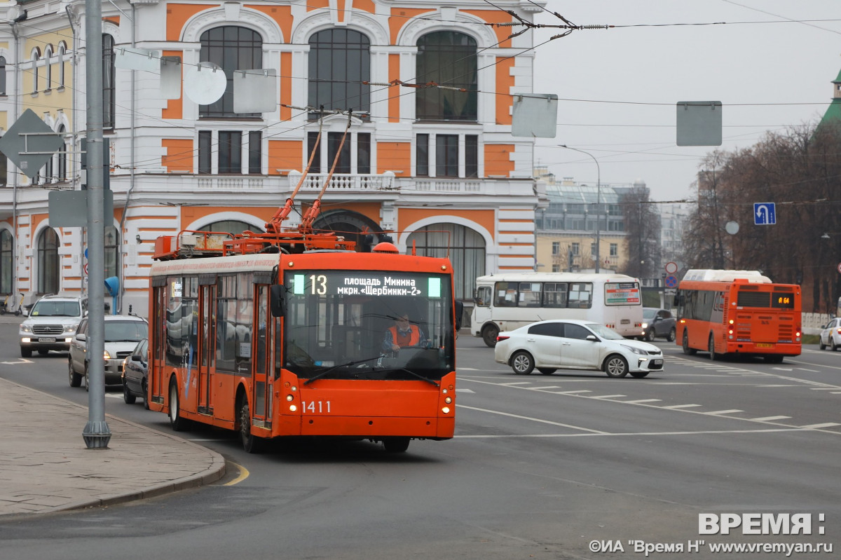 Десять нижегородских троллейбусов изменят маршруты в новой транспортной схеме