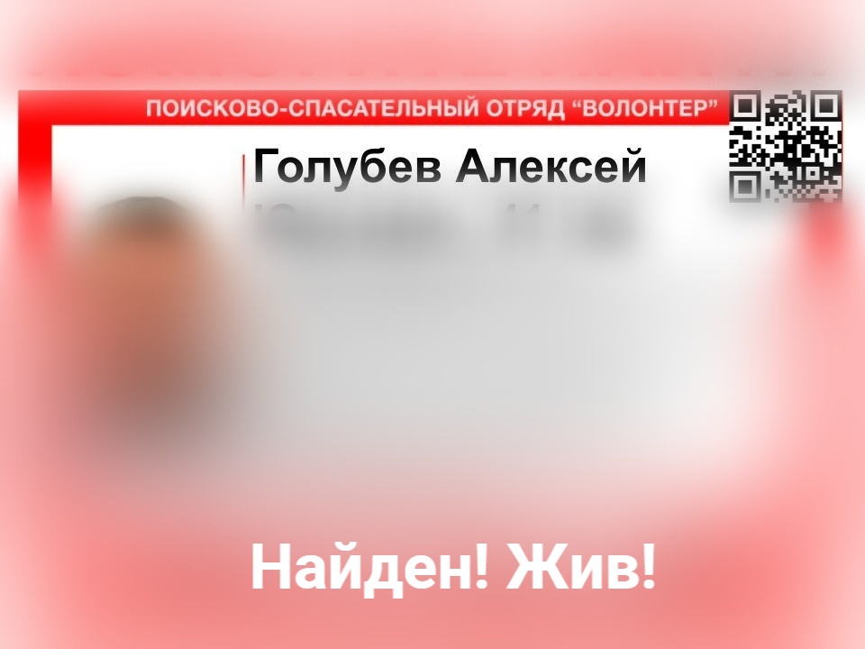 Пропавший в Нижегородской области 41-летний Алексей Голубев найден живым