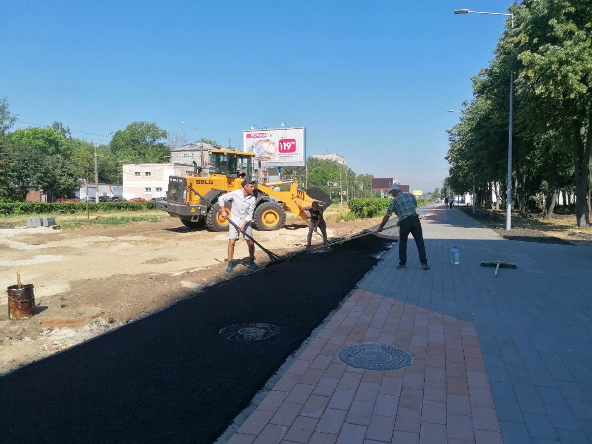 Устройство велодорожки завершается на улице Веденяпина