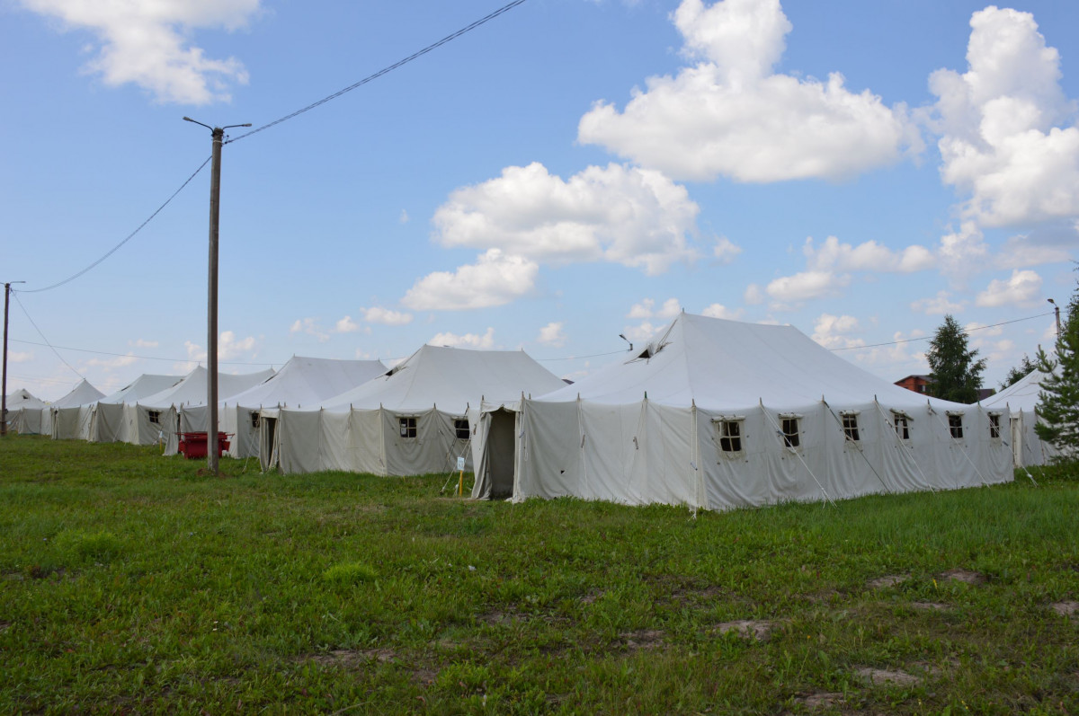 Палаточный лагерь подготовили в Дивееве к празднованию Дней памяти Серафима Саровского