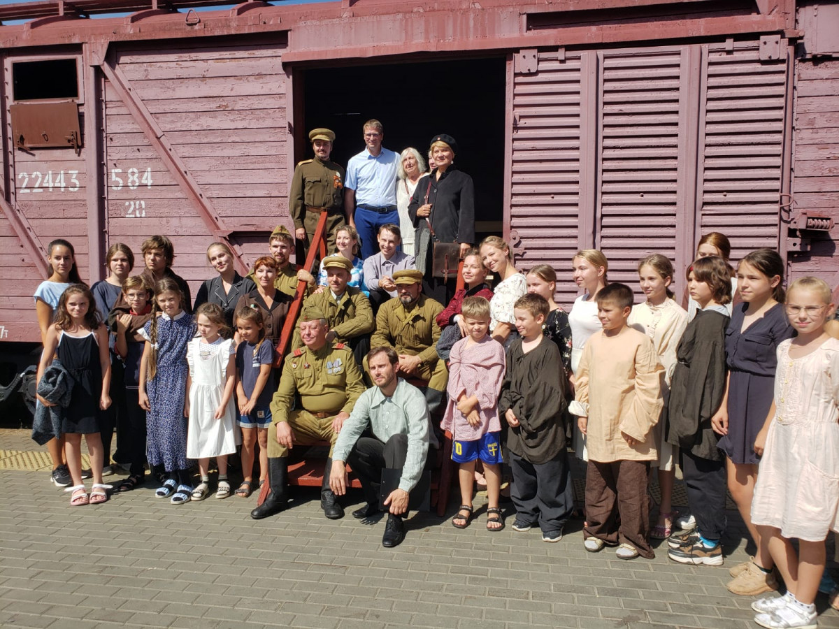 Постановка к 80-летию прибытия эшелона с детьми из Белоруссии прошла на ж/д вокзале «Нижний Новгород»