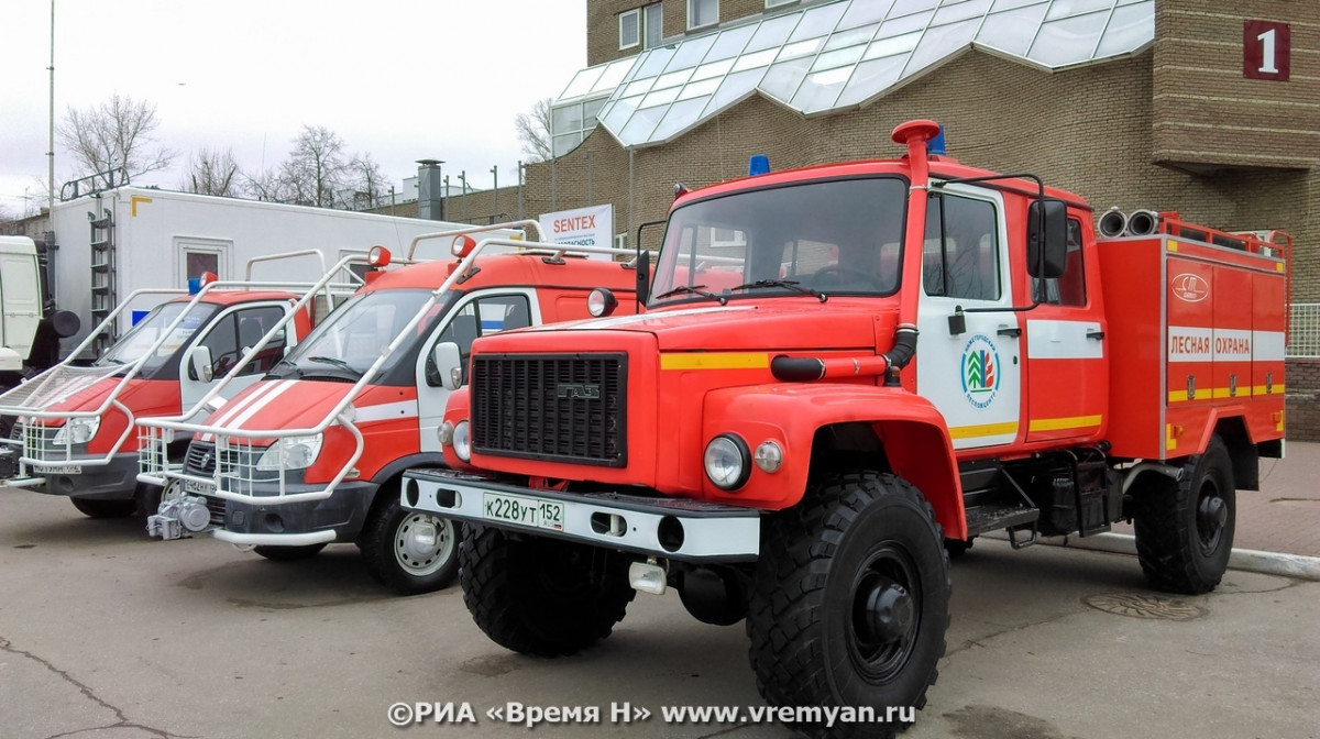 Тюменские парашютисты-десантники тушат пожар в Воротынском районе