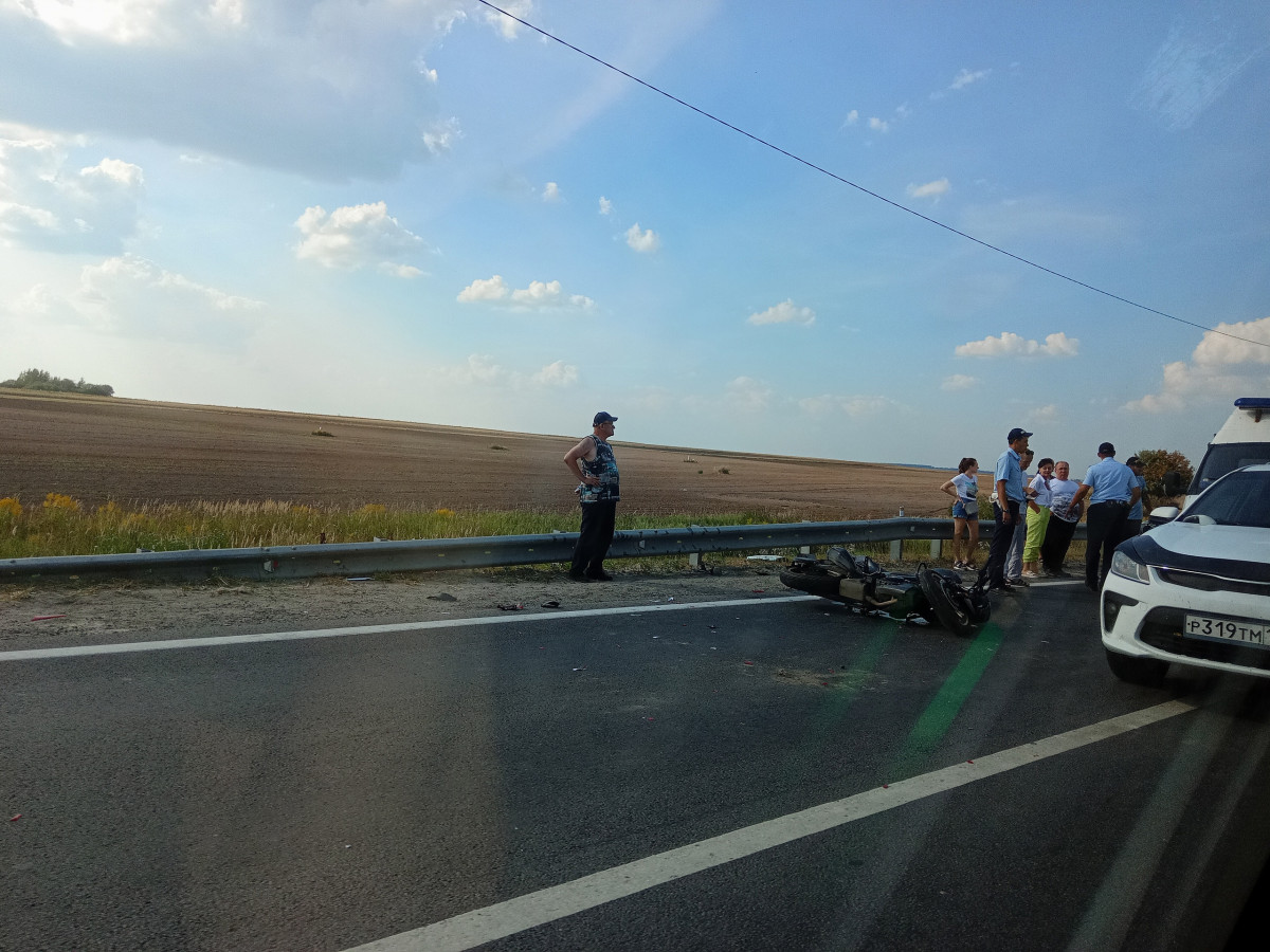 ДТП с участием мотоцикла произошло на Арзамасской трассе