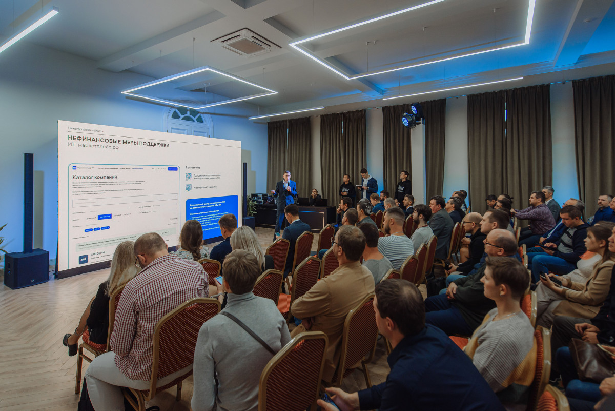Меры поддержки ИТ-отрасли и конкурс грантов презентовали руководителям нижегородских компаний