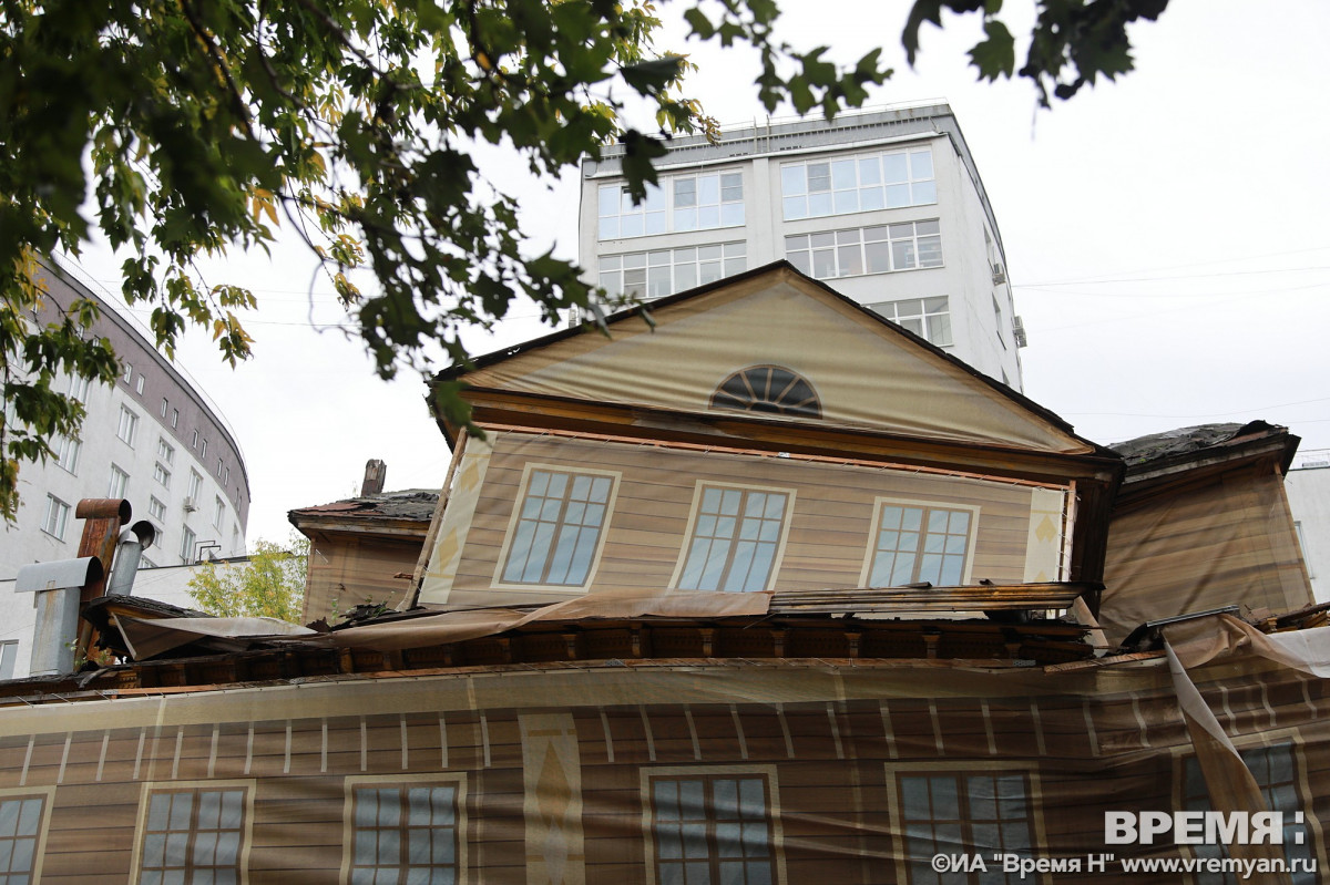 ОКН «Дом Штерновой» начал разрушаться в Нижнем Новгороде