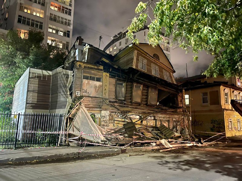 Начался ремонт «Дома Штерновой» на Грузинской в Нижнем Новгороде