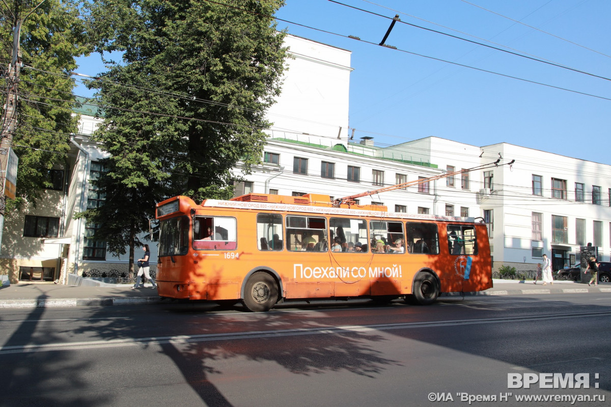 100% троллейбусов вышли на маршруты Нижнего Новгорода 26 октября