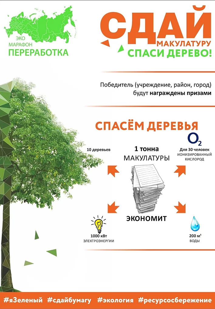 Экомарафон «Сдай макулатуру — спаси дерево!» пройдет в Нижегородской области