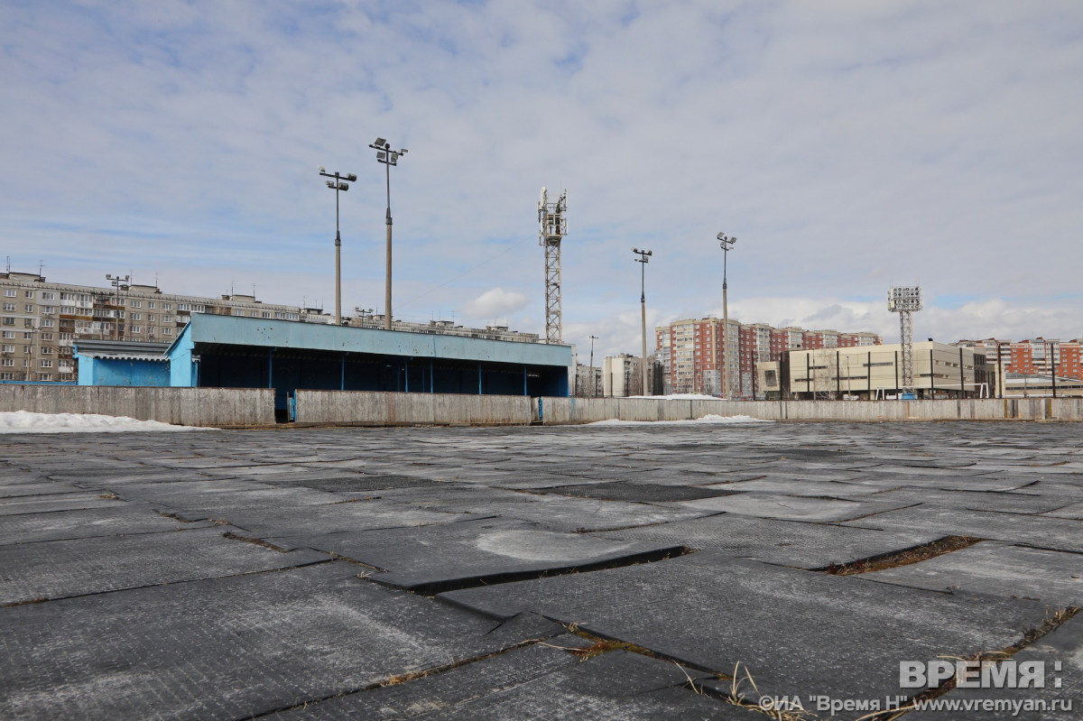 Сроки реконструкции стадиона «Чайка» в Нижнем Новгороде сдвинулись