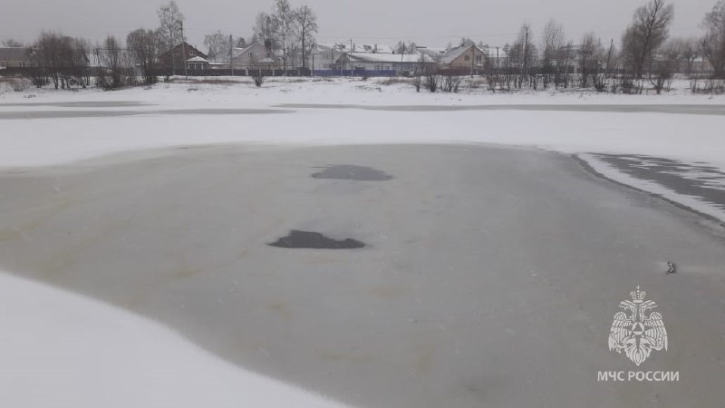 Двое маленьких мальчиков провалились под лед в Первомайске