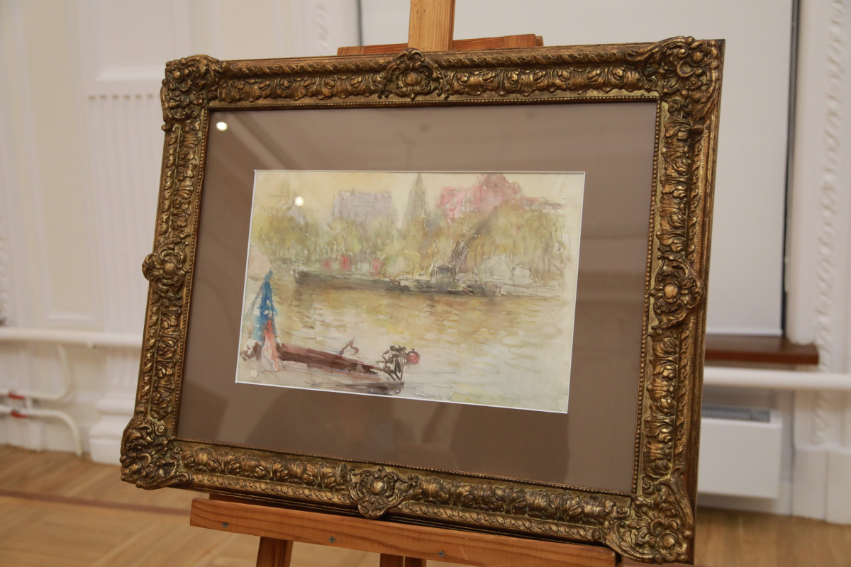 Собрание НГХМ пополнилось картиной Константина Кузнецова «Париж. Сена»