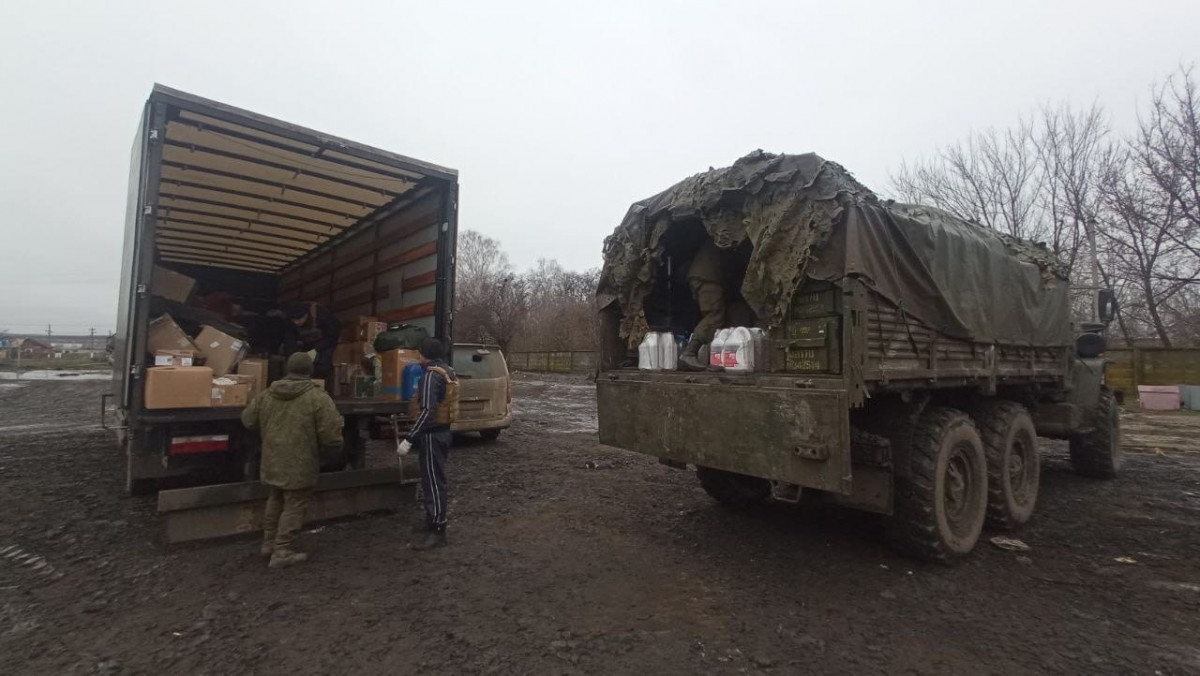 Нижегородские активисты Народного фронта отправил три грузовика с очередной гуманитарной помощью мобилизованным