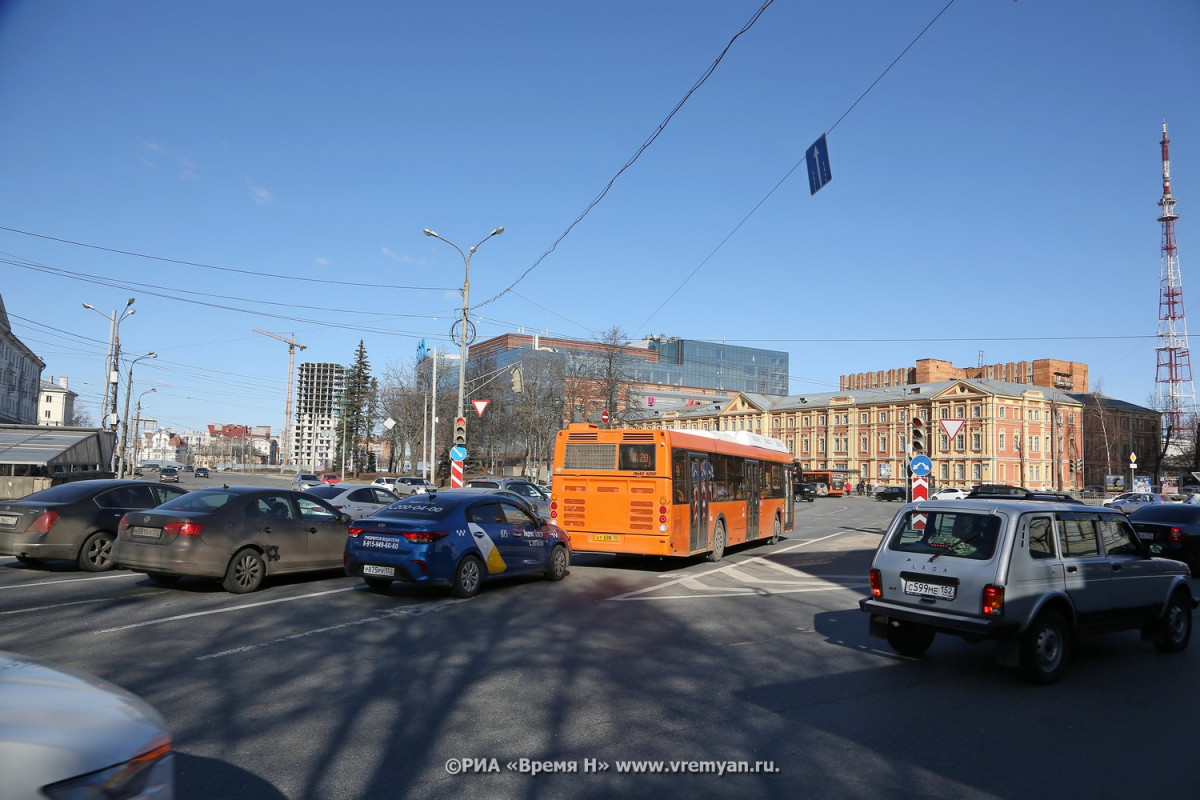 Схему движения на площади Лядова могут изменить в Нижнем Новгороде из-за пробок