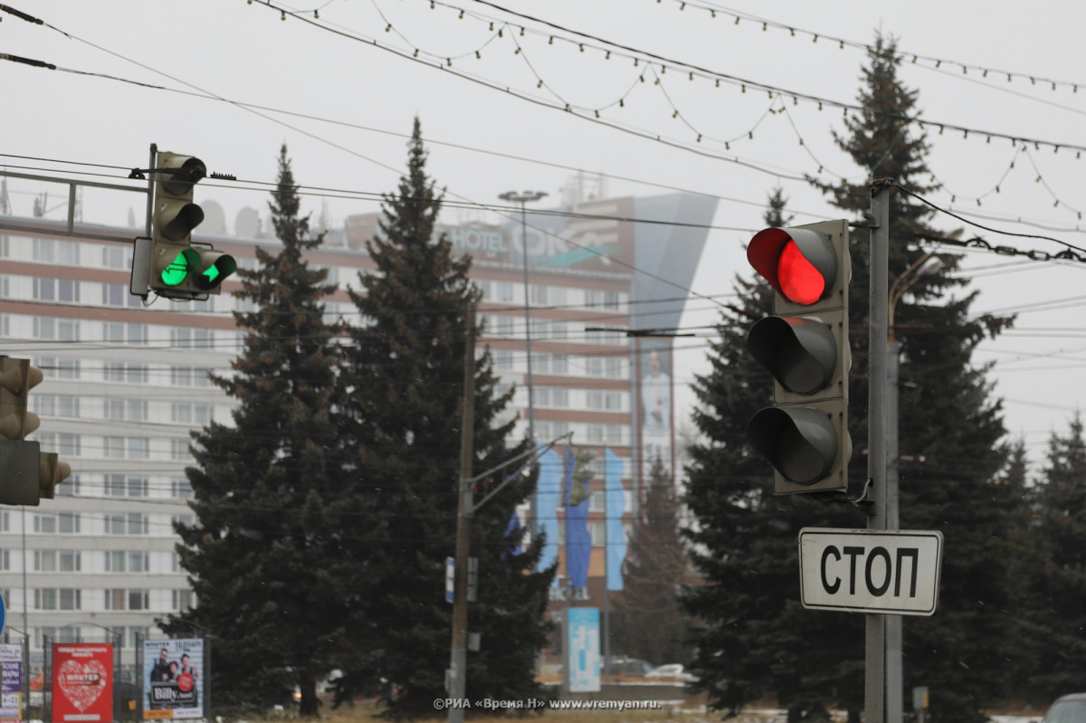 Пятнадцать светофоров не работают в Нижнем Новгороде 12 декабря