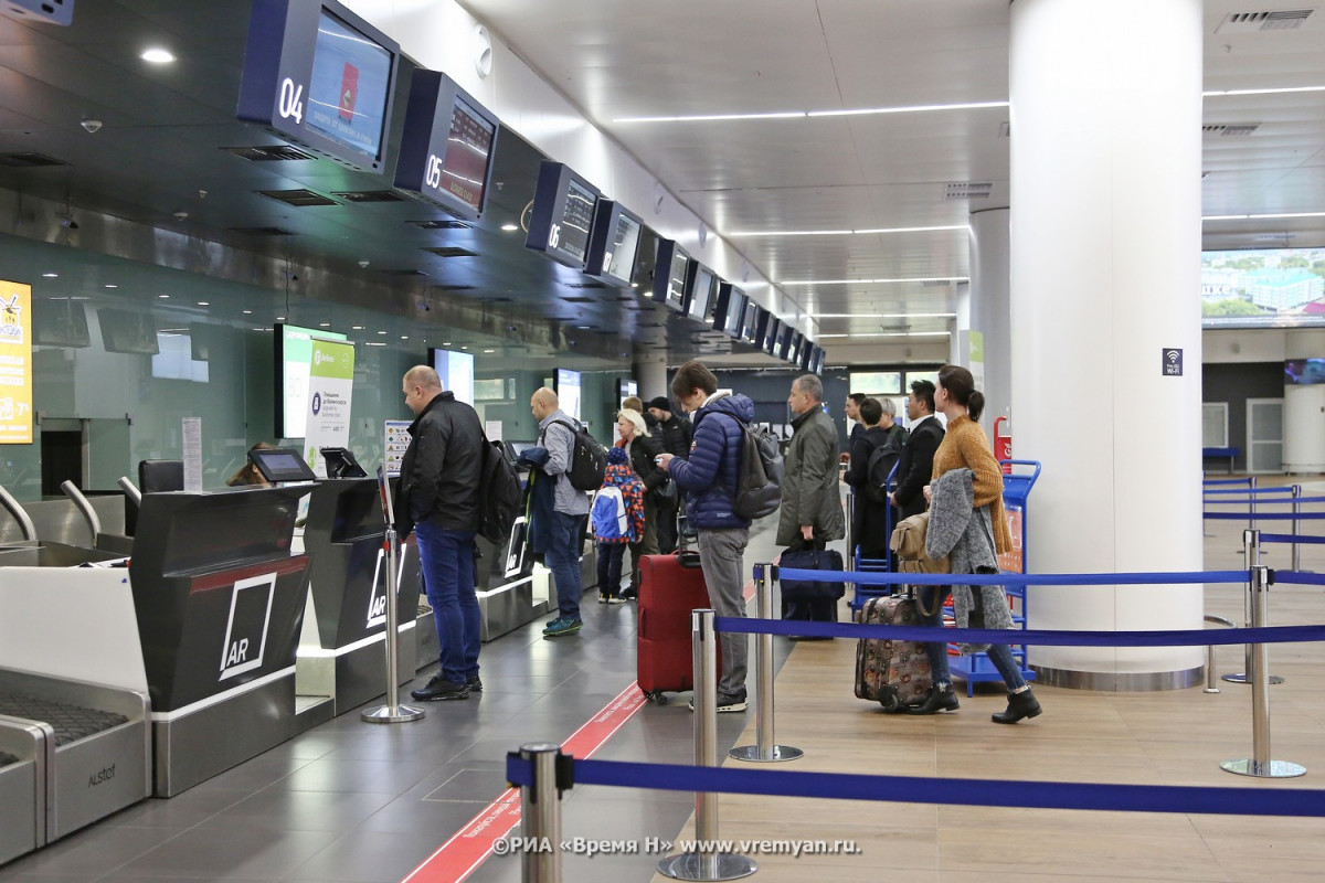 Несколько рейсов задержали в нижегородском аэропорту из-за непогоды