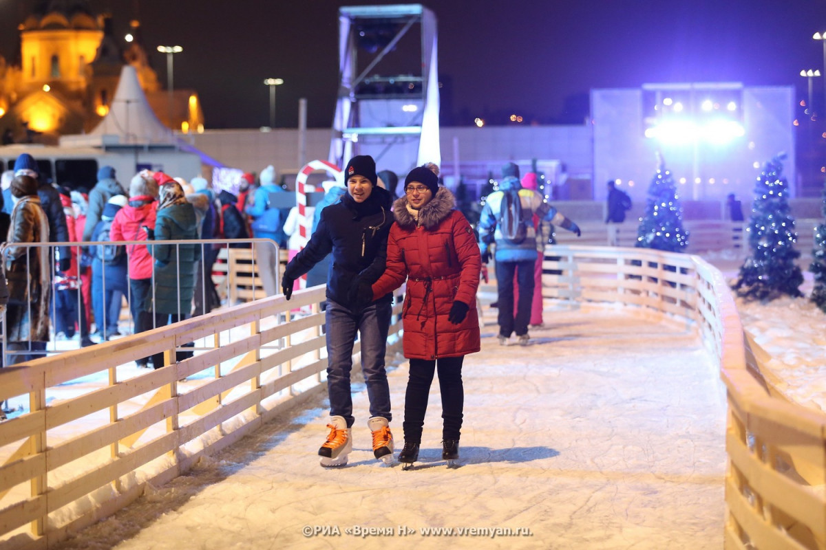 Ледовый каток «Горьковская елка» откроется в Нижнем Новгороде 29 декабря