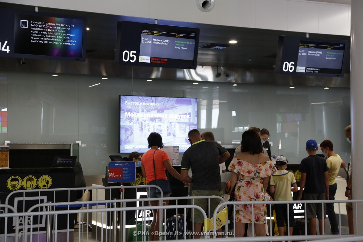 Более 23,5 тысяч пассажиров обслужил нижегородский аэропорт в новогодние праздники