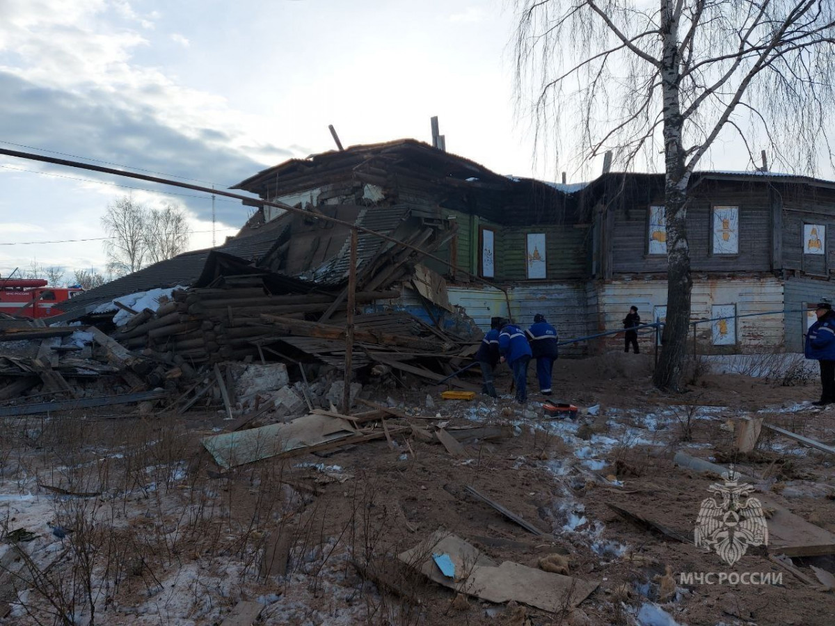 Прокуратура организовала проверку из-за взрыва газа в нежилом доме в Лукоянове