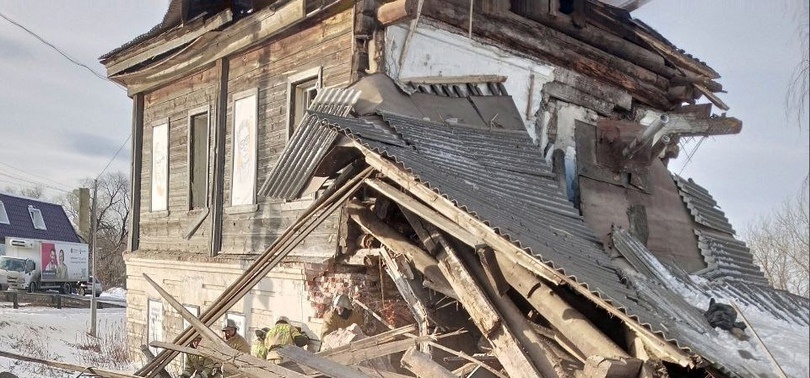 Взрыв газа произошел в Лукоянове: частично обрушен расселенный дом