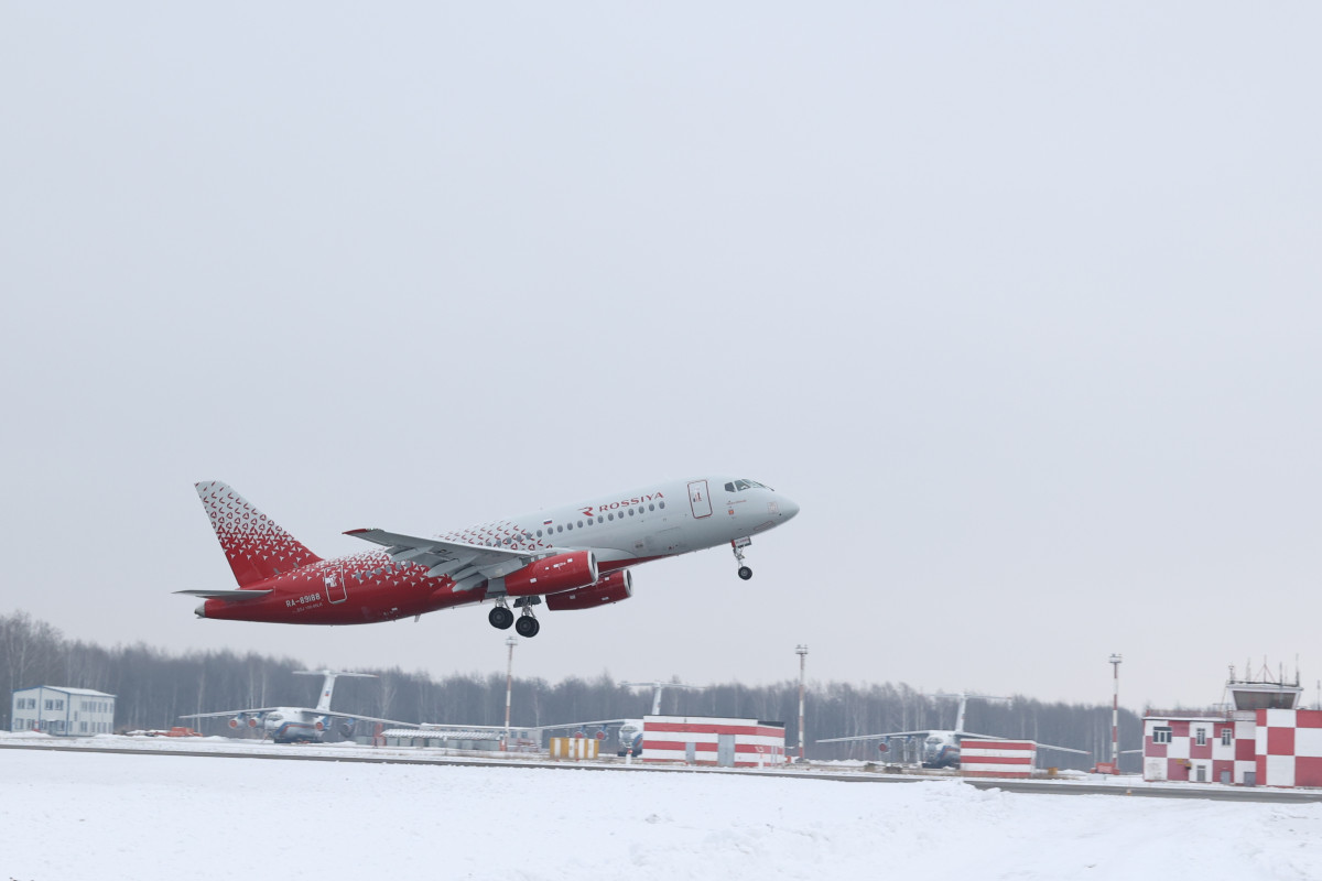 Самолет «Дзержинск» впервые прибыл в международный аэропорт «Нижний Новгород»