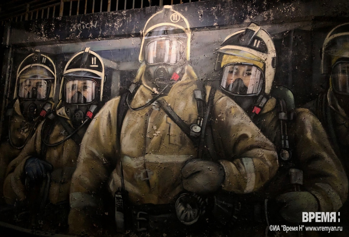 Граффити в честь пожарных и спасателей на Окском съезде планируют обновить