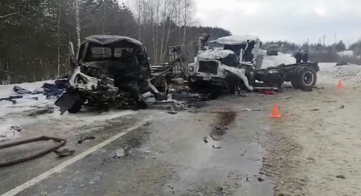 Водитель сгорел вместе с автомобилем в ДТП в Кулебаках