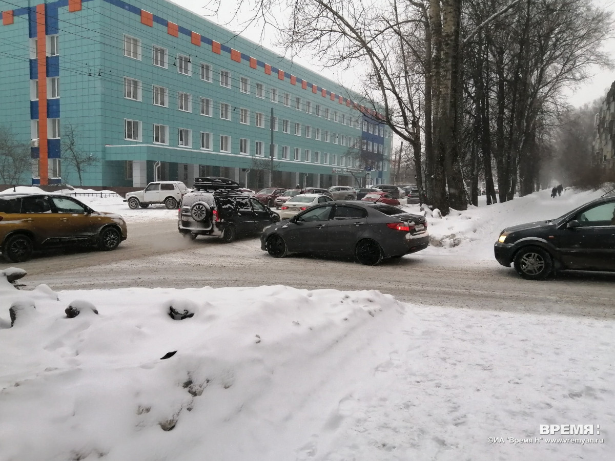 Девятибалльные пробки образовались в Нижнем Новгороде утром 20 февраля